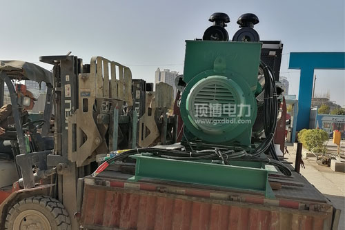 米兰体育电力柴油发电机组到达施工地